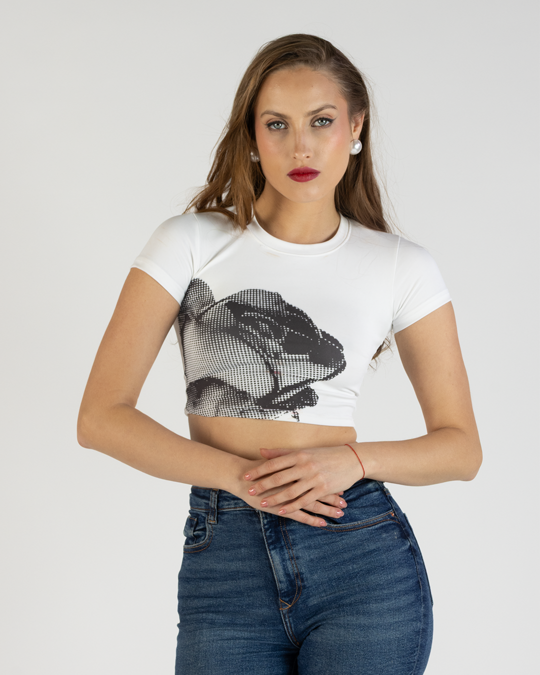Rose white top